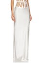 view 2 of 6 Illusion Long Skirt in Ivory