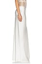 view 3 of 6 Illusion Long Skirt in Ivory