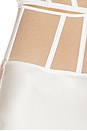 view 6 of 6 Illusion Long Skirt in Ivory