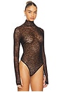 view 3 of 5 Crystalline Turtleneck Bodysuit in Black
