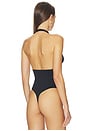 view 4 of 5 Echauffe Halter Bodysuit in Black