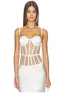 view 1 of 4 Illusion Bustier Top in Ivory