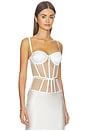 view 2 of 4 Illusion Bustier Top in Ivory