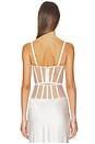 view 3 of 4 Illusion Bustier Top in Ivory
