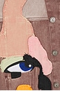 view 3 of 5 Patchwork Face Colorblocked Twill Jacket in Brown & Multi