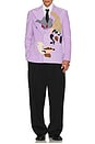 view 5 of 5 Patchwork Face Corduroy Suit Top in Purple