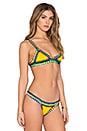 view 2 of 4 Ro Bikini Top in Yellow & Multi