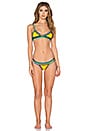 view 4 of 4 Ro Bikini Top in Yellow & Multi