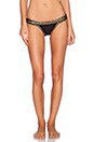 view 1 of 4 Chacha Bikini Bottom in Black & Gold