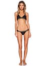 view 4 of 4 Chacha Bikini Bottom in Black & Gold