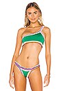 view 1 of 4 HAUT DE MAILLOT DE BAIN CLO in Emerald & Multi