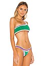 view 2 of 4 HAUT DE MAILLOT DE BAIN CLO in Emerald & Multi