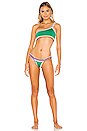 view 4 of 4 HAUT DE MAILLOT DE BAIN CLO in Emerald & Multi