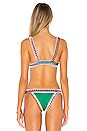 view 3 of 4 TOP BIKINI CLO in Emerald & Multi