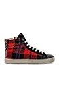 view 1 of 5 Plaid Sneaker in Red