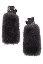 view 2 of 2 Faux Fur Gloves in Grey