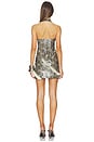 view 3 of 3 VESTIDO MARTYNA SNAKE SKIN MINI in Beige Snake Print