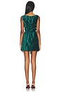 view 4 of 4 ROBE ADORA CRUSHED VELVET MINI  in Emerald