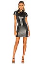 view 1 of 4 Pleather Mini Dress in Black
