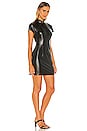 view 3 of 4 Pleather Mini Dress in Black