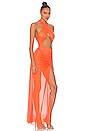 view 2 of 3 MESH 가운 in Orange