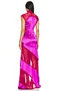 view 3 of 3 Gown in Magenta