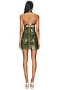 view 3 of 4 ROBE BUSTIER COURTE in Green