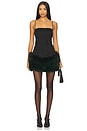 view 1 of 4 Mona Silk Mini Dress in Black