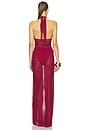 view 3 of 3 x REVOLVE Mesh Wrap Gown in Ruby Red