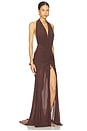 view 2 of 3 Maxi Dress in Chocolate Brown