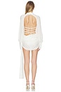 view 3 of 4 ROBE LONG SLEEVE MINI in White