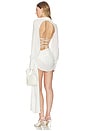 view 4 of 4 ROBE LONG SLEEVE MINI in White