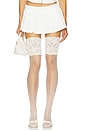 view 1 of 6 Mini Skort With Pearls in White