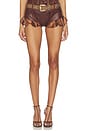 view 1 of 6 Fringe Short in Brown