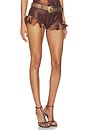view 2 of 6 Fringe Short in Brown