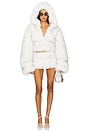 view 5 of 5 Hody White Faux Fur Jacket in White