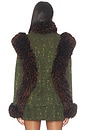 view 4 of 5 Chi Brocade Jacket in Army Green
