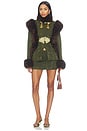 view 5 of 5 Chi Brocade Jacket in Army Green