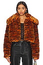 view 1 of 6 Faux Fur Coat in Tiger