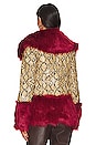 view 4 of 5 Snakeskin Coat in Red Wine