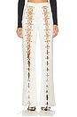 view 1 of 6 PANTALON LACE UP in White
