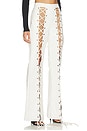 view 2 of 6 PANTALON LACE UP in White