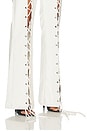 view 6 of 6 PANTALON LACE UP in White