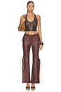 view 6 of 7 PANTALÓN LACE UP in Brown