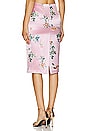 view 3 of 5 Embroidered Pencil Skirt in Pink