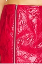 view 6 of 6 Mini Skirt With K Zipper in Red