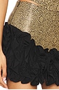 view 6 of 6 Marcela Combo Skirt in Gold
