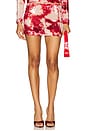 view 1 of 6 Amadiah Sequin Mini Skirt in Red