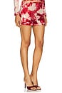 view 2 of 6 Amadiah Sequin Mini Skirt in Red