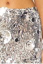 view 6 of 6 Sequin Mini Skirt in Silver